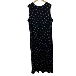 Vintage Coldwater Creek Pineapple Print Maxi‎ Dress 2X